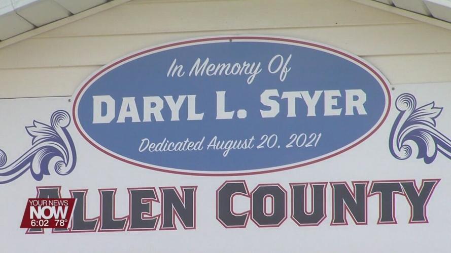 Building at Allen County Fairgrounds dedicated to Daryl Styer