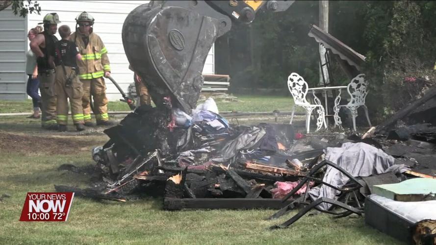 Waynesfield home total loss after several local fire departments battle