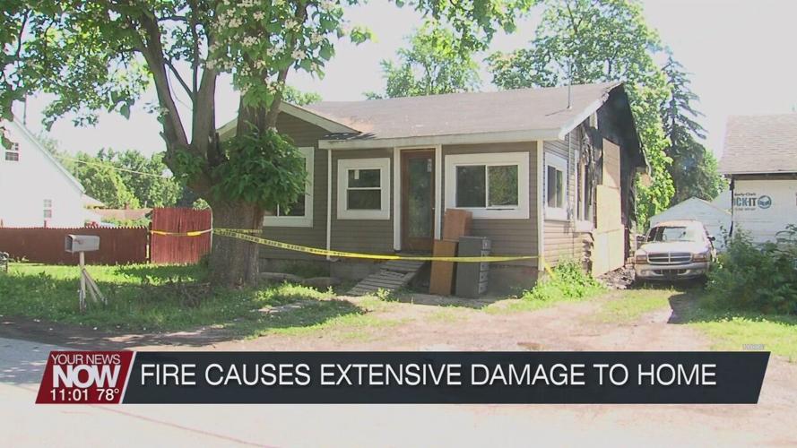 Multiple crews battle fire in Bath Township Sunday morning