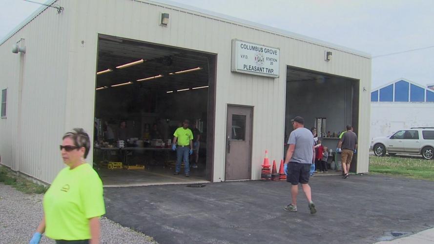 Columbus Grove Fire Department gives away free meals to the community