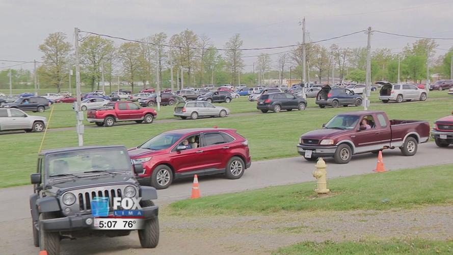 West Ohio Food Bank holds largest distribution to date, AEP Ohio helped with a large donation