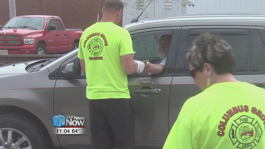 Columbus Grove Fire Department gives away free meals to the community