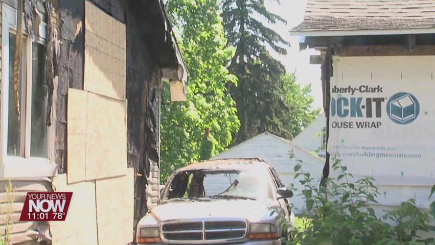 Multiple crews battle fire in Bath Township Sunday morning