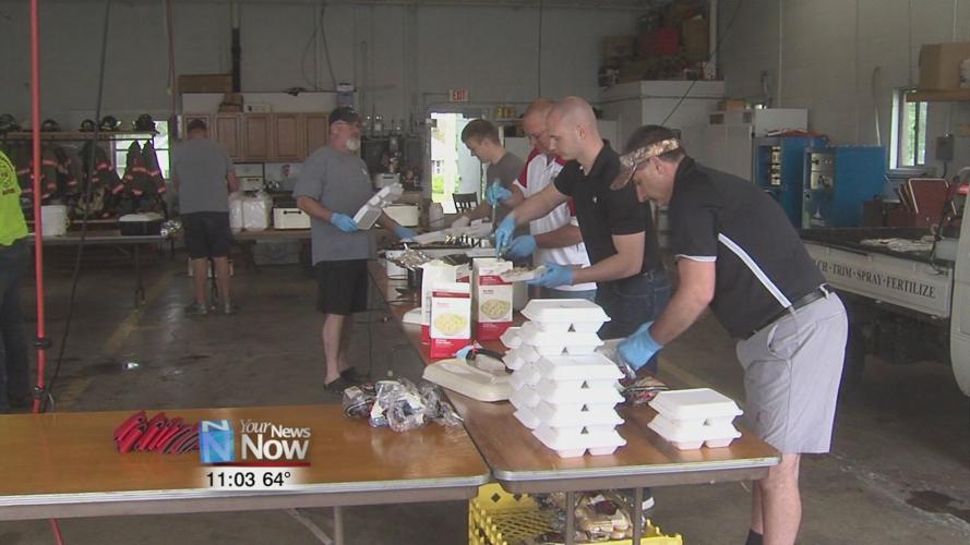 Columbus Grove Fire Department gives away free meals to the community