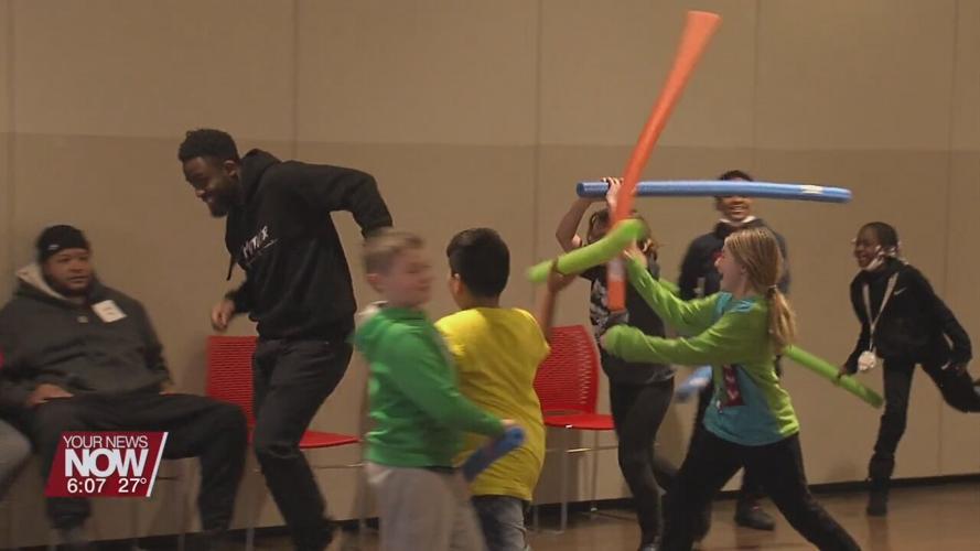 Christmas Party held at Perry Elementary for students who have lost a parent of sibling