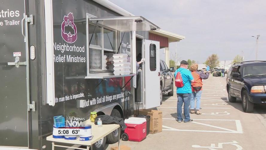 West Ohio Food Bank holds largest distribution to date, AEP Ohio helped with a large donation