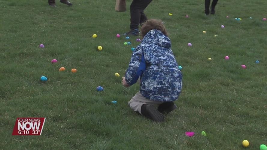Lima City School students happy to hunt Easter Eggs despite colder temperatures