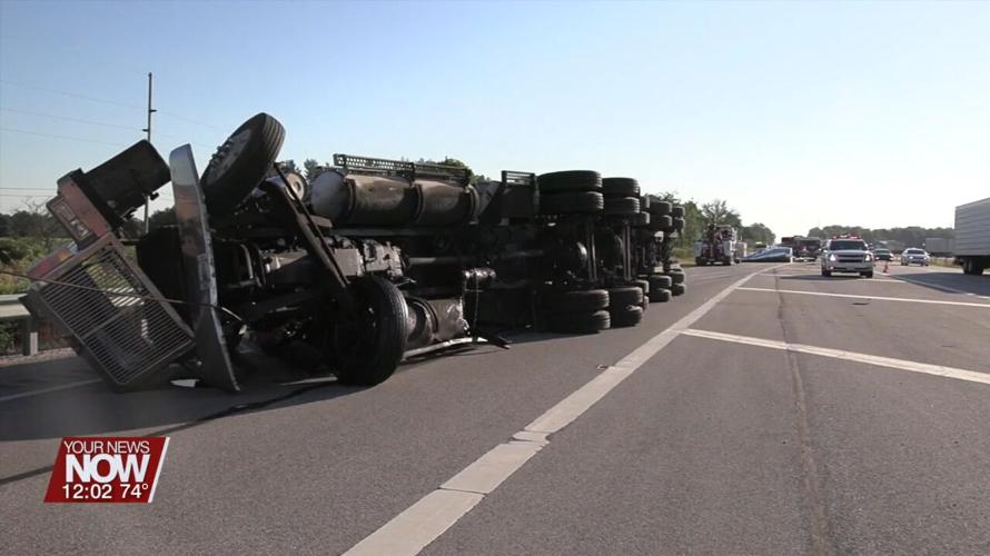 State Patrol investigates semi rollover crash on I-75