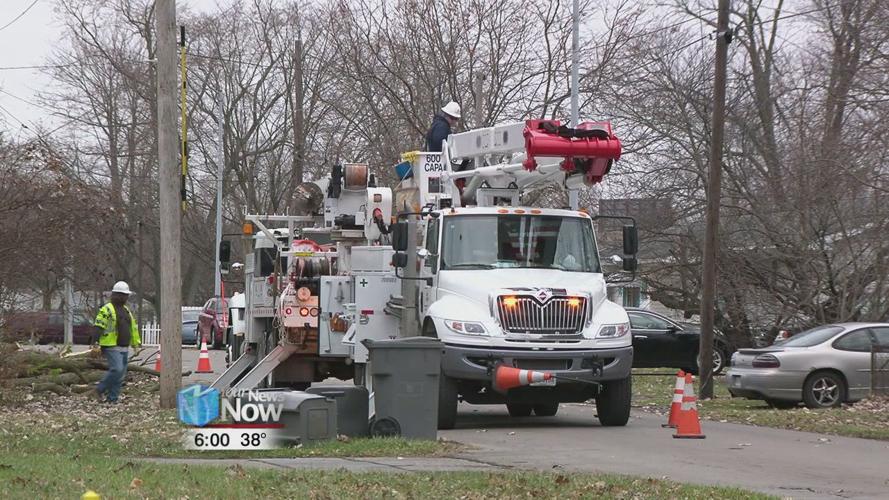 Crews working to repair wind damage