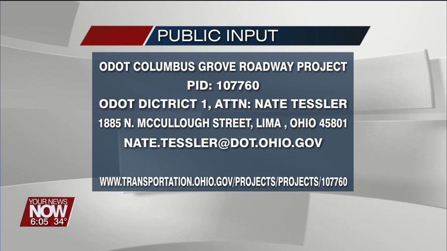 ODOT is seeking public input on a Columbus Grove intersection project