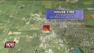 Van Wert Firefighters battle an early Saturday morning house fire