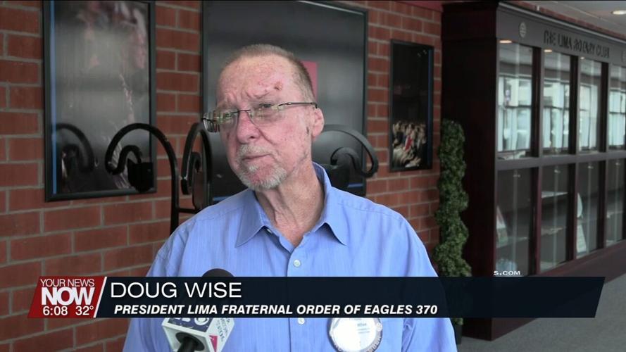 President of Lima Eagles speaks at Rotary about donating more than $470,000 to area organizations