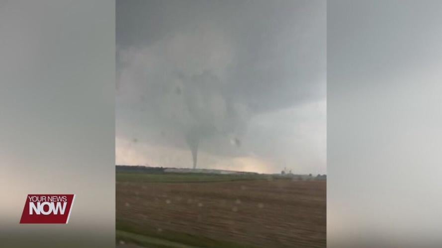 The aftermath of the Tornado in Mercer County