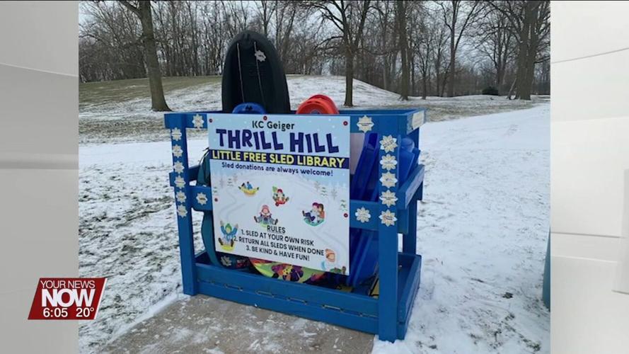 St. Marys creates a Sledding Library at K.C. Geiger Park