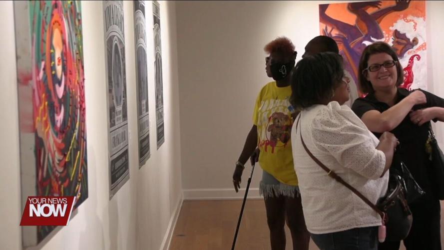 Moss & Cage exhibit unveiled to the public after Lima's Juneteenth festival Saturday