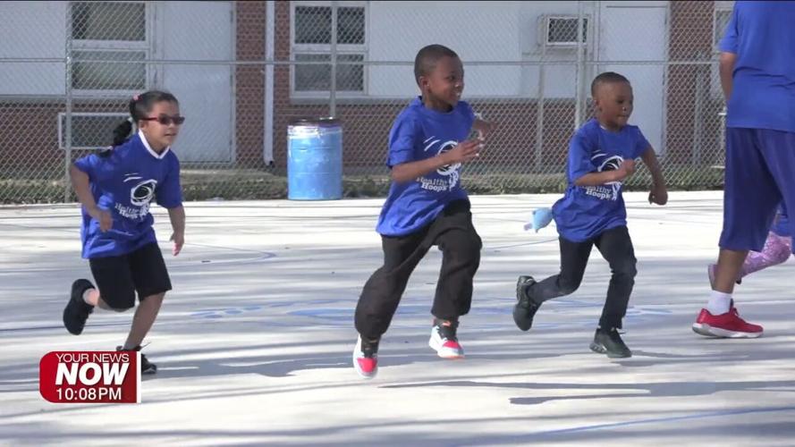 Kids get active with "Healthy Hoops" at Bradfield Community Center