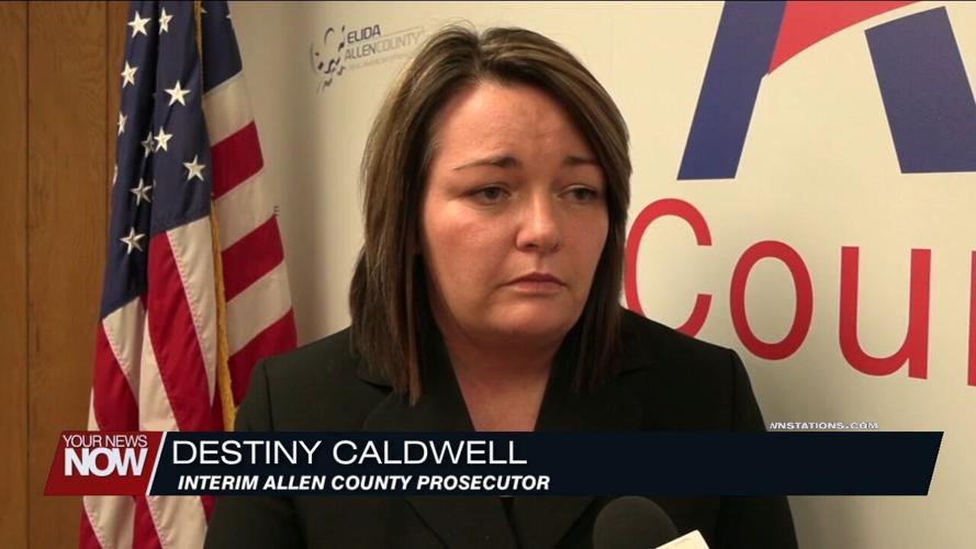 Destiny Caldwell takes oath of office as Allen County interim prosecutor