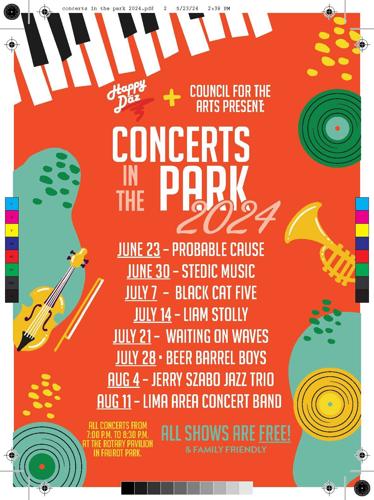 Concerts in the Park 2024 Flyer