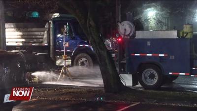Crews fix water main break near Encore Theater