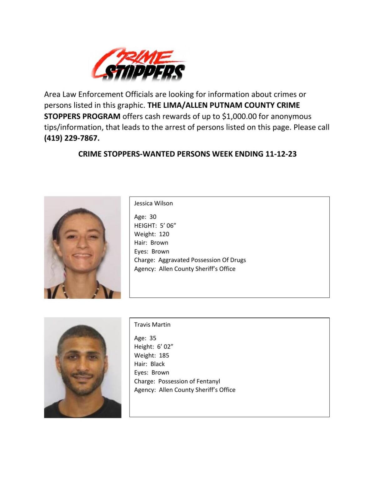 Lima Ohio Wanted List