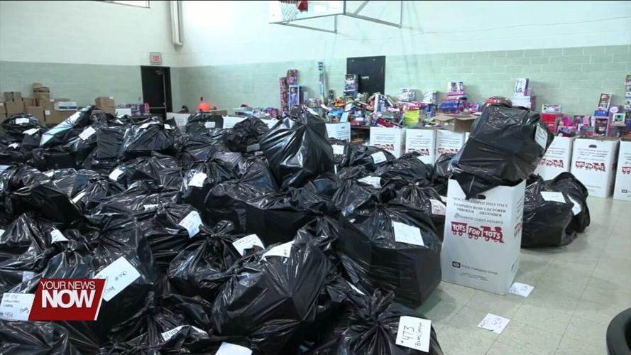 Distribution day is here as the Lima Salvation Army hands out over 560 bags of toys to area children