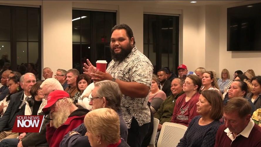 Marshall Islands Ambassador to the United States speaks to the public at St. Marys City Council