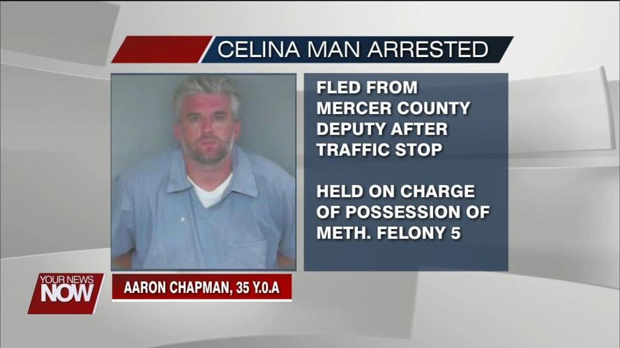 Mercer County law enforcement seize suspected meth following foot pursuit in Celina