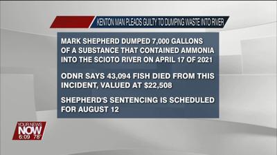 Kenton man pleads guilty to dumping 7,000 gallons of hazardous substances into Ohio waterways