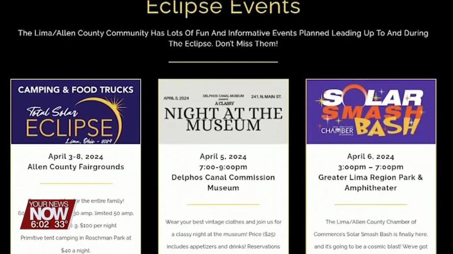 Preparations continue for April's total eclipse as Lima named 13th best spot for viewing