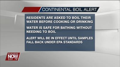 Village of Continental Water Department issues a Boil Alert