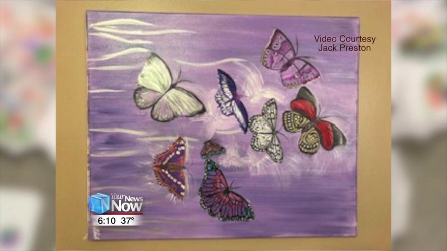 Area students painting butterflies for a good cause 2.jpg