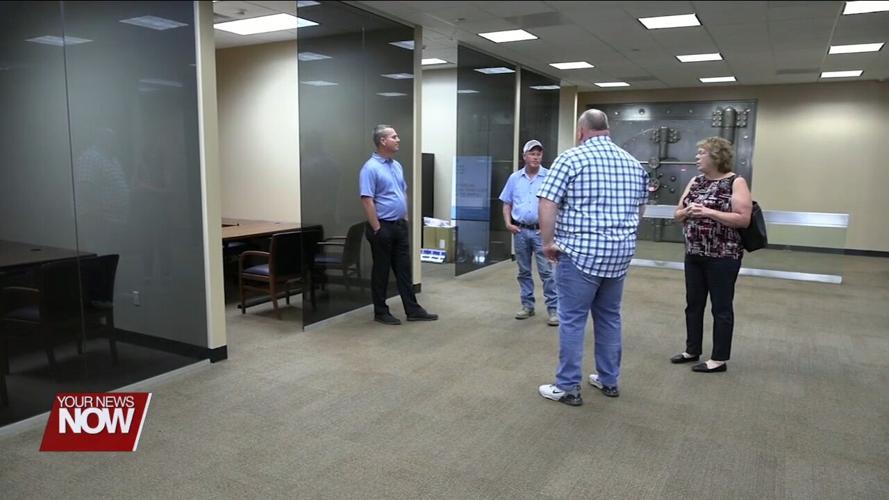 Commissioners tour building in downtown Lima for Allen County Child Support Enforcement Agency