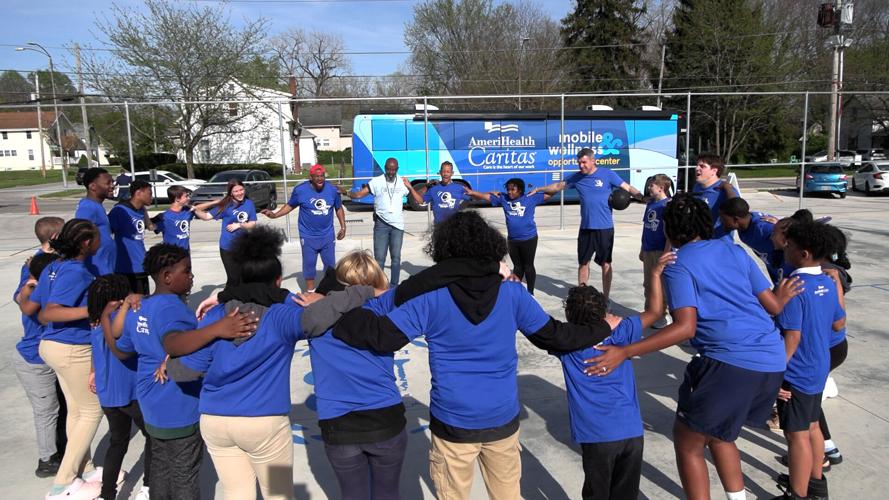 Kids get active with "Healthy Hoops" at Bradfield Community Center