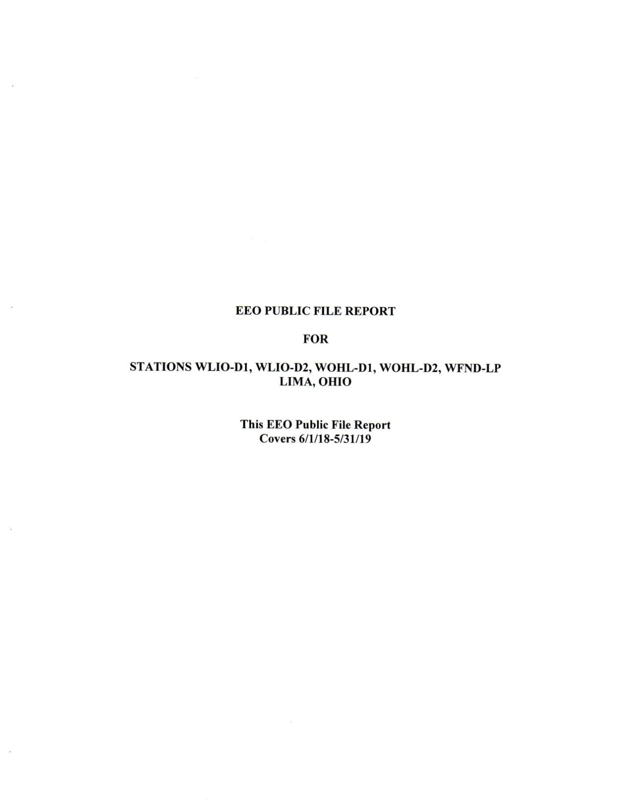 EEO Public File Report 2018-2019