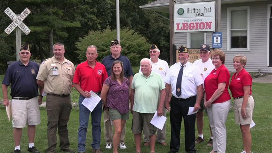 Bluffton American Legion Post 382 Awards Donations to 9 Non-Profit Organizations