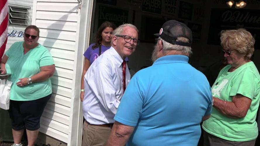 Governor DeWine and Justice DeWine campaign at Allen Co. Fair