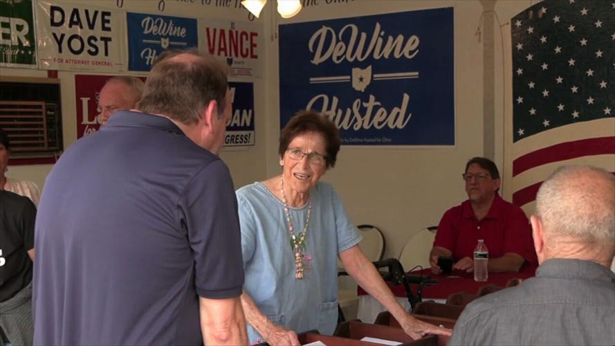 Governor DeWine and Justice DeWine campaign at Allen Co. Fair