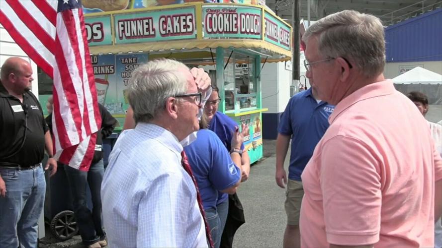 Governor DeWine and Justice DeWine campaign at Allen Co. Fair