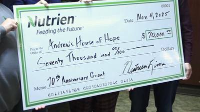 Nutrien Lima awards $70,000 grant to Andrew’s House of Hope for new recovery home