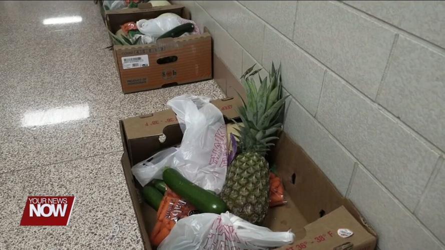 Lima City Schools is passing out boxes of fresh produce on Thursdays to families