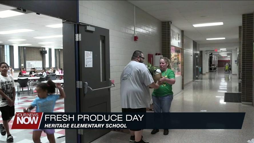 Lima City Schools is passing out boxes of fresh produce on Thursdays to families