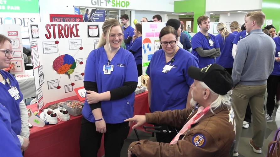 Rhodes State Nursing Students educate the public at Health Fair