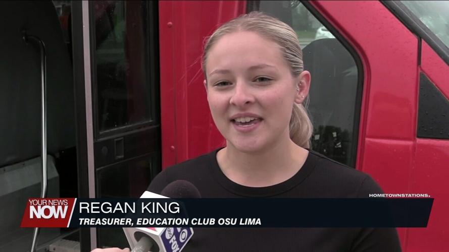 Lima City Schools' Spartan Ride receives book donation from OSU Lima Education Club