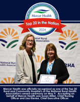 Mercer Health Officially Recognized as a Top 20 Rural and Community Hospital in the Nation