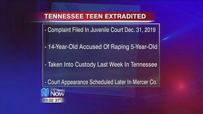 Teenager extradited from Tennessee for the suspected rape of a 5-year-old