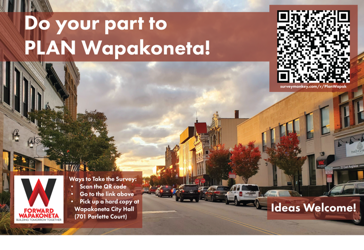 Wapakoneta Comprehensive Plan Survey Card