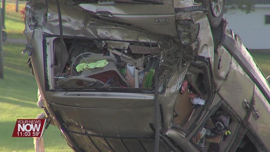 Rollover crash sends one to hospital