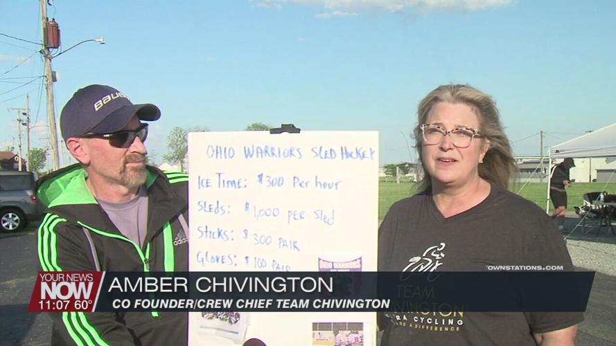 Cyclist raising money and awareness on behalf of veterans dealing with PTSD and TBI