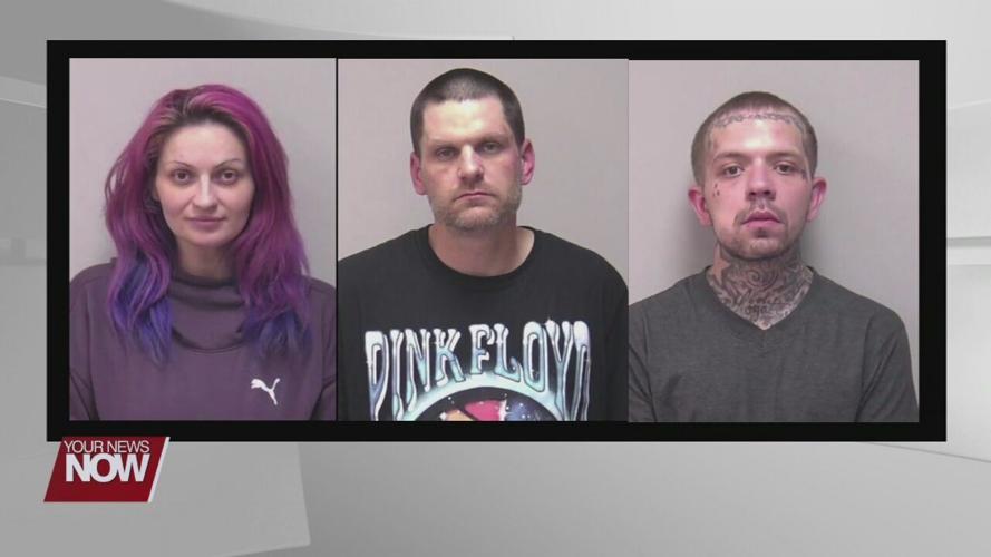 Three Findlay residents were arrested after a drug bust Tuesday morning