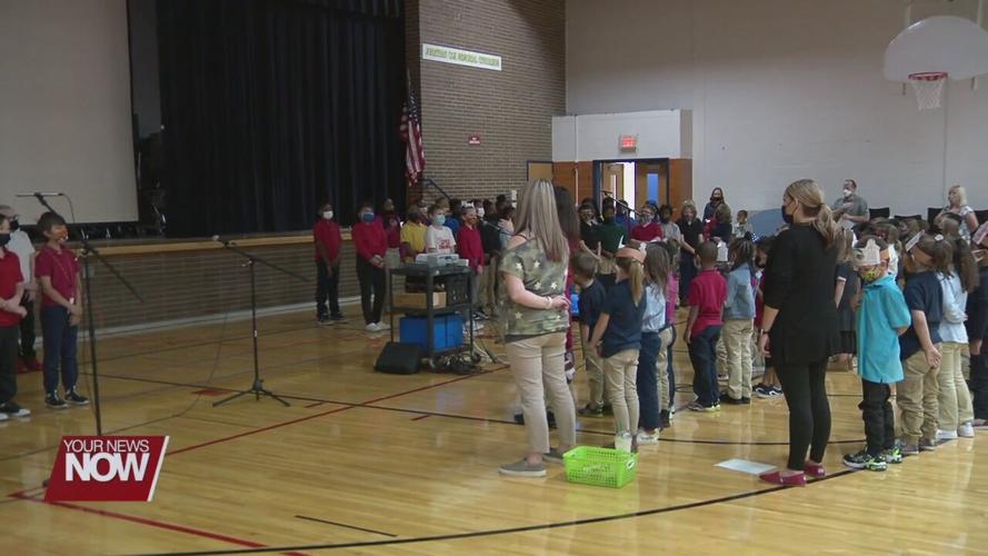 Heritage Elementary welcomes retired U.S Army Sergeant during Veterans Day celebration